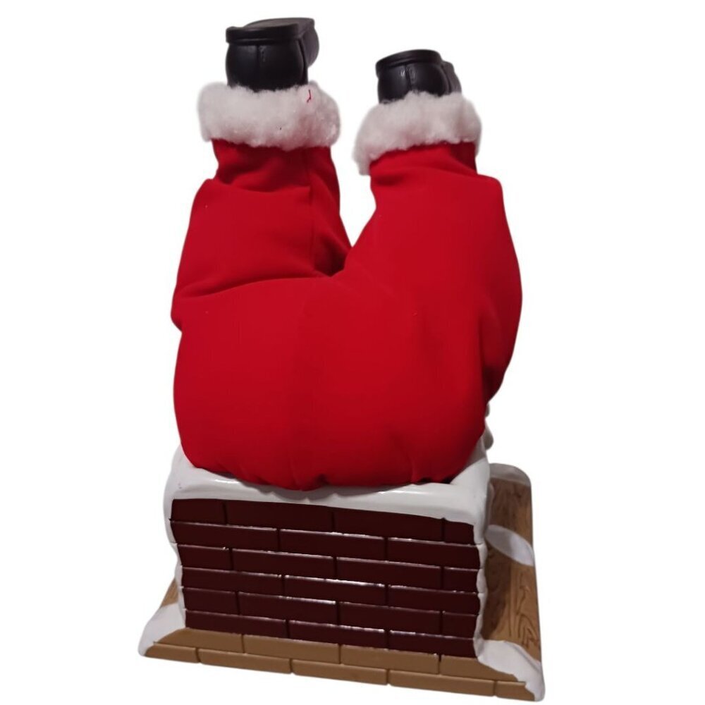 Gemmy Santa Claus Stuck In Chimney Animated Christmas Decor Figurine Sound - Picture 2 of 9